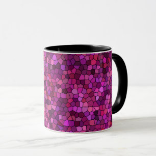 Caneca Rosa Púrpura do Mosaico
