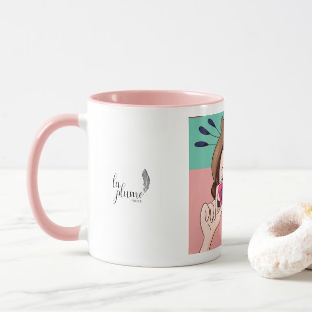 Caneca Rosa Reed Java Mug (Com Donut)