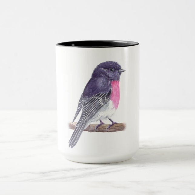 Caneca Rosa robin (Centro)