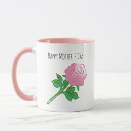 Caneca Rosa Rosa Bonita e Linda