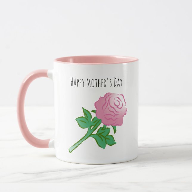 Caneca Rosa Rosa Bonita e Linda (Esquerda)