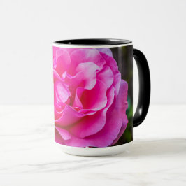 Caneca Rosa rosa delicada.