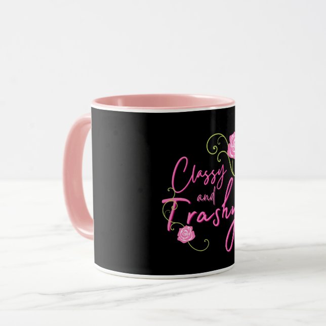 Caneca Rosa Rosa Rosa Rosa Clássica e Trashy (Frente Esquerda)