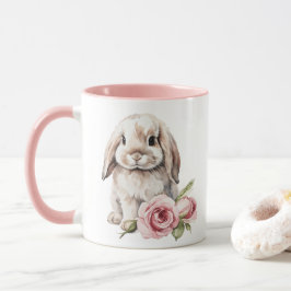 Caneca Rosa Rosa Rosa Rosa Lop Olhava Coelho