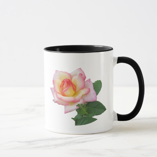 Caneca Rosa Rosa Rosa Rosa Rosa com Dois Tons (Direita)