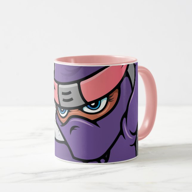Caneca Rosa Roxo Ninja (Frente Esquerda)