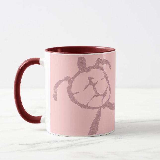 Caneca rosa-tartaruga (Esquerda)