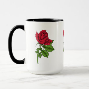Caneca Rosa vermelha