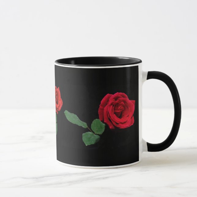 Caneca Rosa vermelha (Direita)