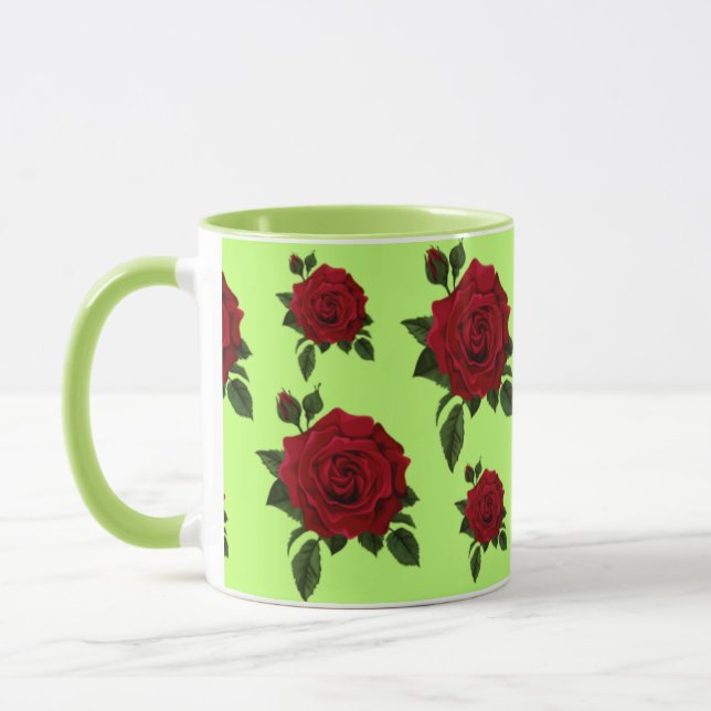 Caneca Rosa vermelha Mug (Esquerda)