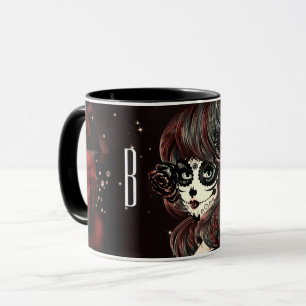 Caneca Rosa Vermelho Negra Garota Negra Personalizada