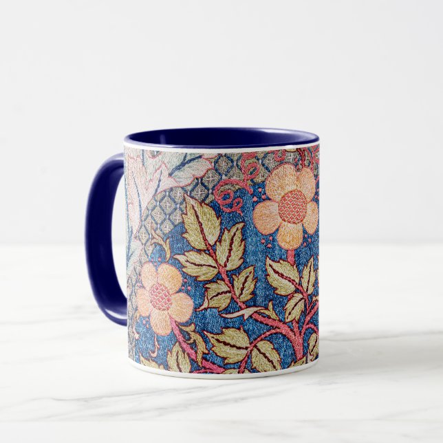 Caneca Rosa Wreath, William Morris (Frente Esquerda)