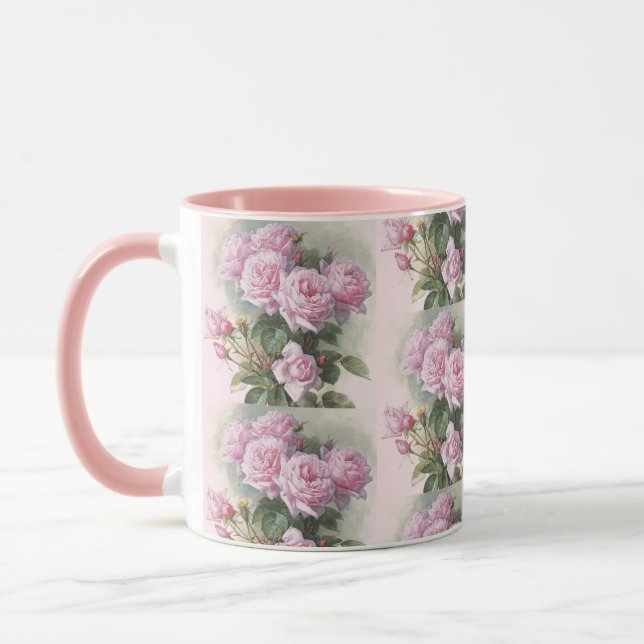 Caneca Rosas e uma abelha de Paul de Longpre (Esquerda)