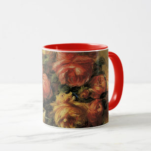 Caneca Rosas em um vaso por Pierre Renoir, Vintage Fine A
