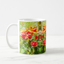 Caneca - Rosas laranja