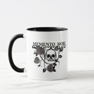 Caneca Rosas pretas Memento mori