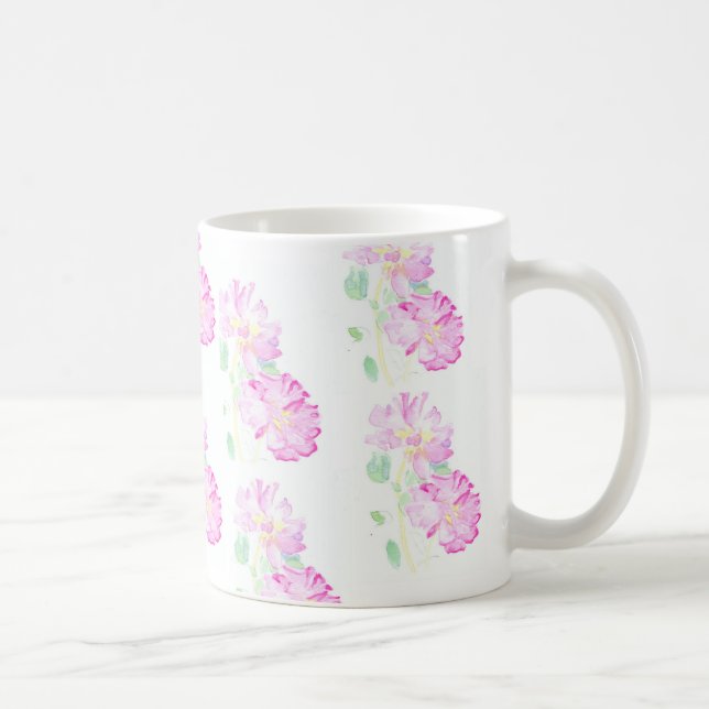 Caneca Rosas Rosa Ringer Mug (Direita)