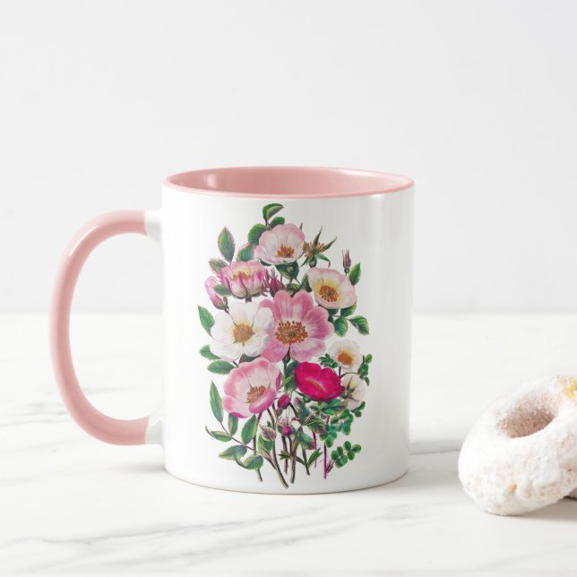 Caneca Rosas Silvestres (Com Donut)