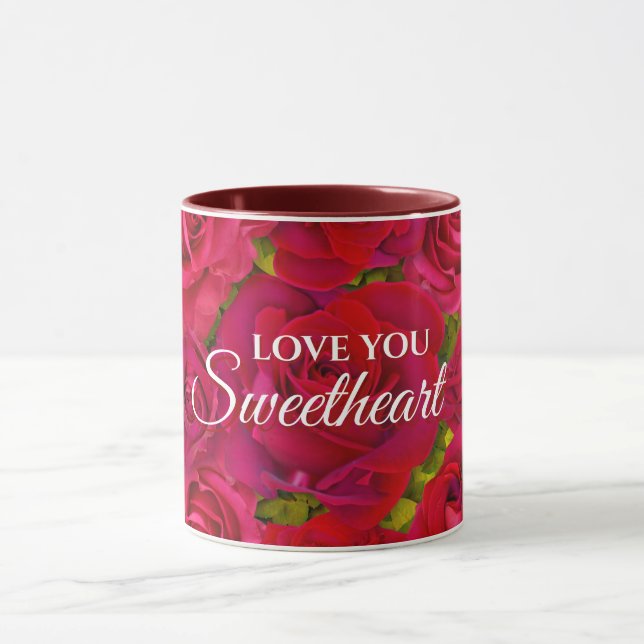 Caneca Rosas Vermelhas Eu Te Amo Nome (Centro)