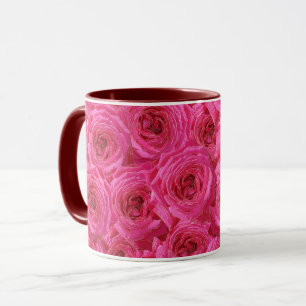 Caneca Rosas vermelhas, flores, vermelho, amor