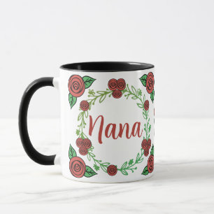 Caneca Rosas vermelhas Fritas Fritantes Nana