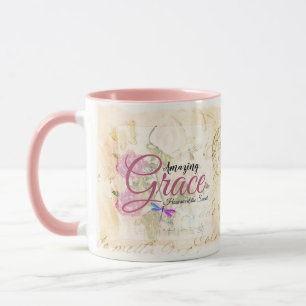 Caneca Rosas vintage Amazing Grace