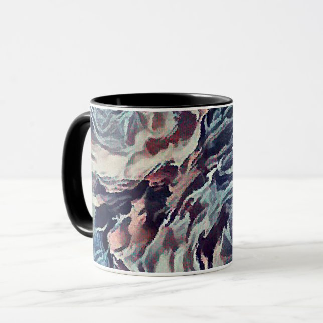 Caneca Rosas vintage, vintage (Frente Esquerda)