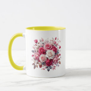 Caneca Rose Bouquet Floral Design- 62104