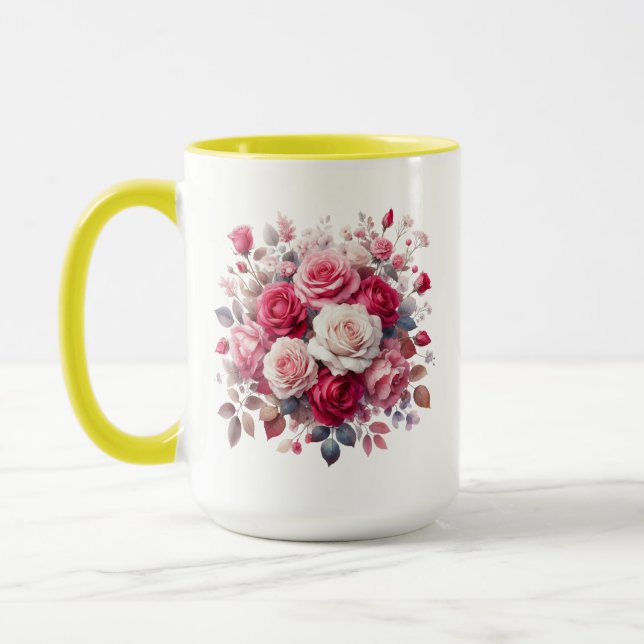 Caneca Rose Bouquet Floral Design- 62104 (Esquerda)