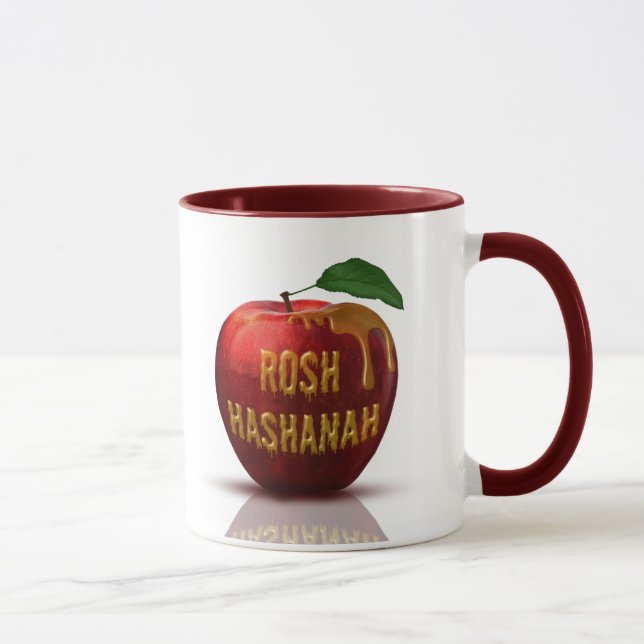 Caneca Rosh Hashanah Ano Novo Judaico Mel Maçã (Direita)