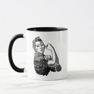 Caneca Rosie-The-Riveter Feminista - Gráfico De Arte-Linh