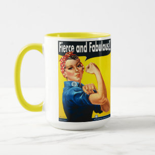 Caneca Rosie The Riveter Feroz e Fabulosa