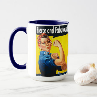 Caneca Rosie The Riveter Fierce e Fabulosa Trendy