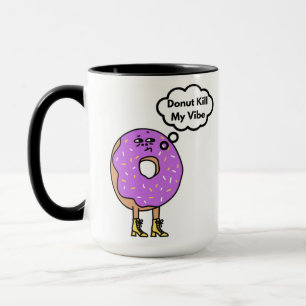 Caneca Rosquinha Matar My Vibe Pun