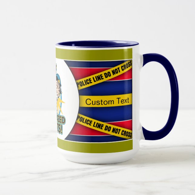 Caneca Rosquinhas vitrificadas polícia (Direita)