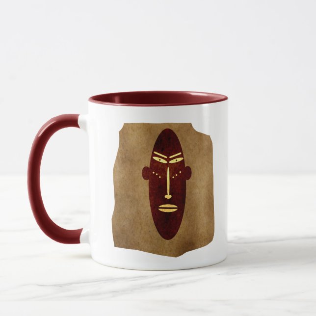 Caneca Rosto abstrato autêntico aborígene (Esquerda)