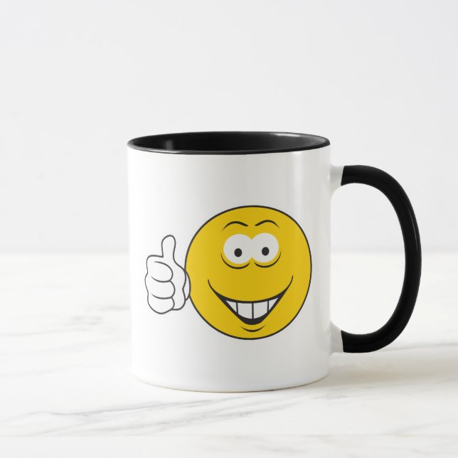 Caneca Rosto com Polegar para Cima (Direita)