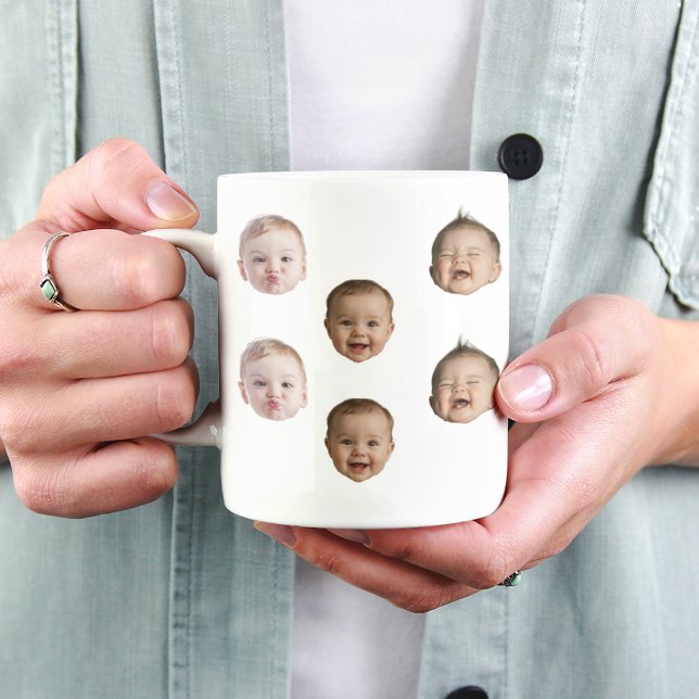 Caneca Rosto de Bebê Personalizada Bebê 3 Fotos Gr (Criador carregado)