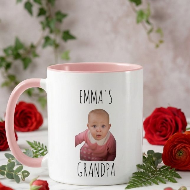 Caneca Rosto de Bebê Personalizado Foto de Bebê Natal Vov (Criador carregado)