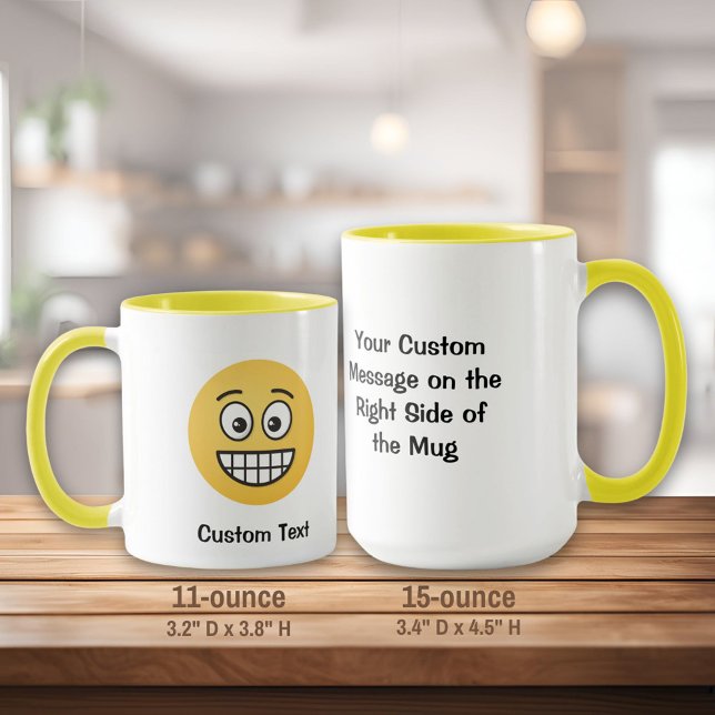 Caneca Rosto de Grelha com Lata de Olhos Abertos (Criador carregado)