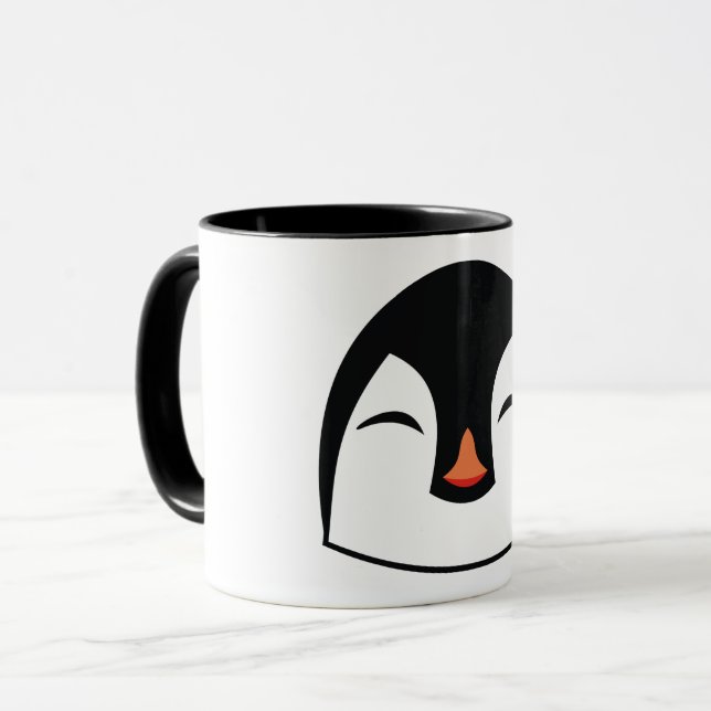 Caneca Rosto de Pinguim (Frente Esquerda)