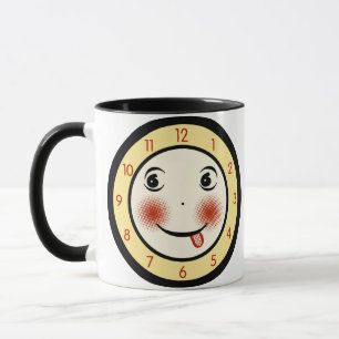 Caneca Rosto do Relógio Retroativo