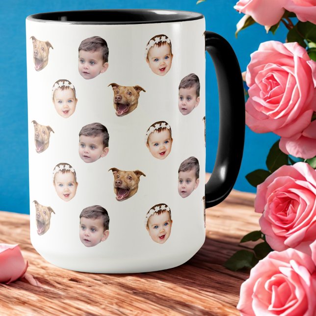 Caneca Rosto Personalizado, Oferta Única de 3 Fotos para  (Criador carregado)
