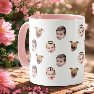Caneca Rosto Personalizado, Oferta Única de 3 Fotos para 