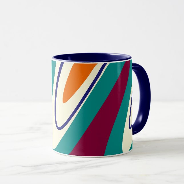 Caneca Rotações Retroativas - Estilo Clássico 70s (Frente Esquerda)