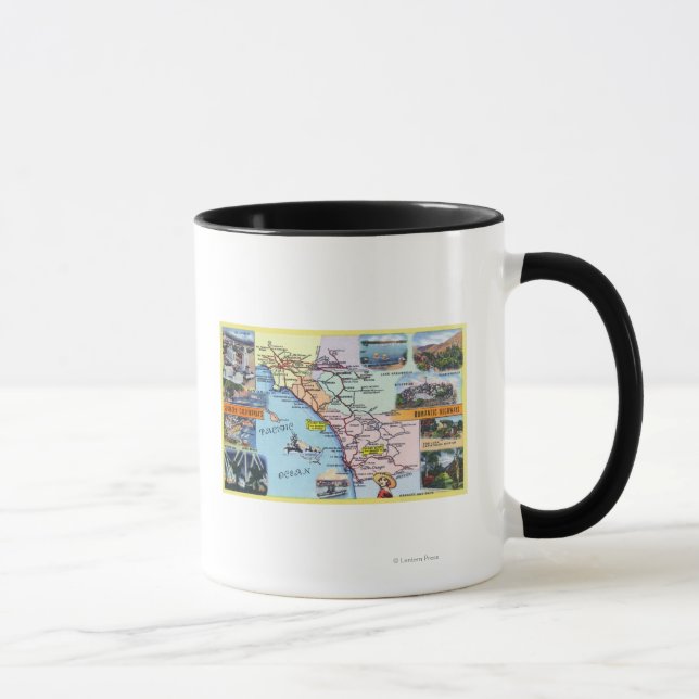 Caneca Roteiro das autoestradas românticas da AC Meridion (Direita)