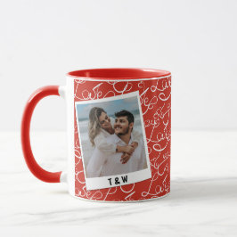 Caneca Roteiro de Amor Moderno Foto do Casal Inicial Pers