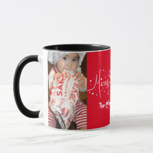 Caneca Roteiro Desenhado à Mão Feliz Natal Neve