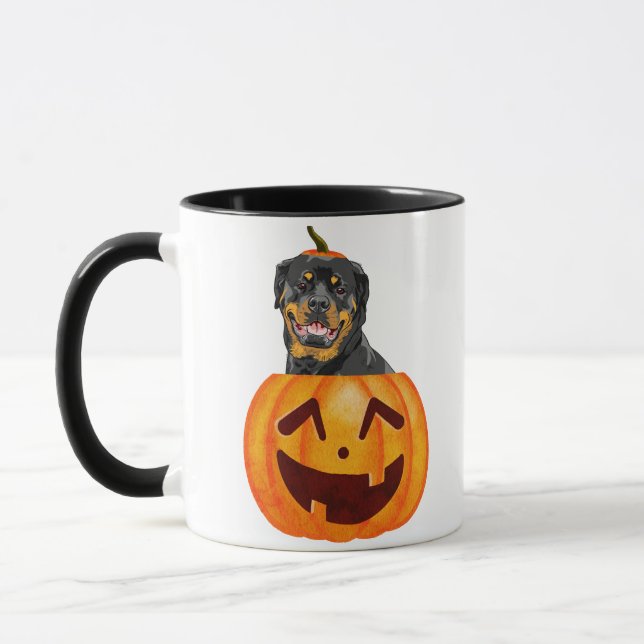 Caneca Rottweiler - Café de Halloween (Esquerda)
