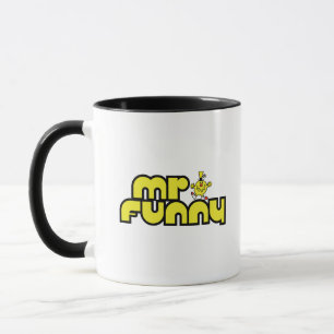 Caneca Rotulação amarela do Sr. Engraçado  